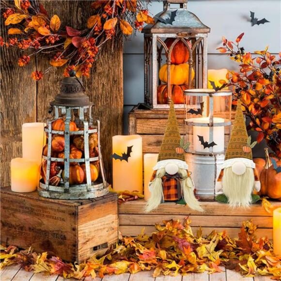 2PCS Fall Gnomes Plush: Autumn & Thanksgiving Decorations for Farmhouse Decor - Picture 6 of 8